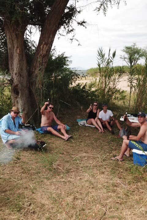 Campfire on Zambezi Bike Trail Zambia | Outland Escape