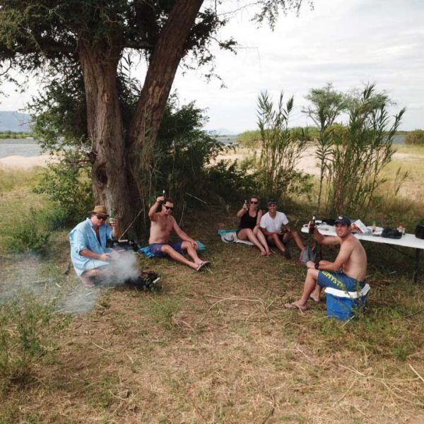 Campfire on Zambezi Bike Trail Zambia | Outland Escape